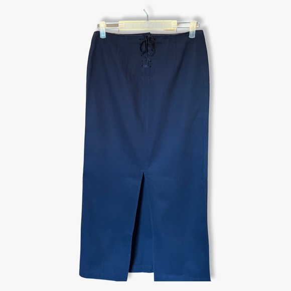 Ralph Lauren Navy Midi Skirt - Picture 4 of 7